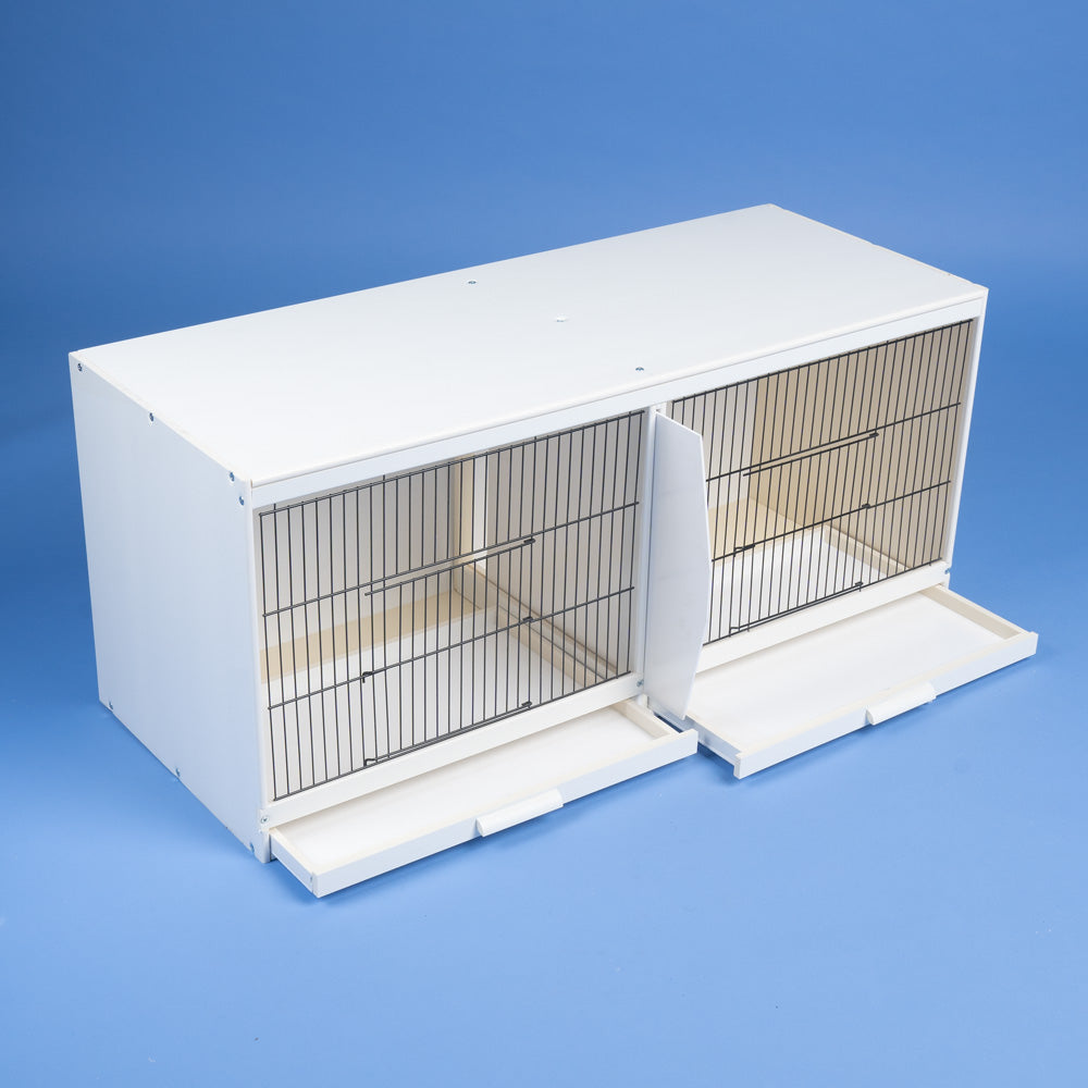 Blocks of Plastic Double Budgie Breeding Cages