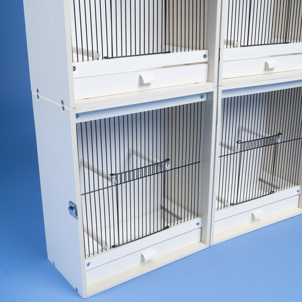 Plastic Octuple Carrier Show Cage for Small/Medium Birds - 3 Pack