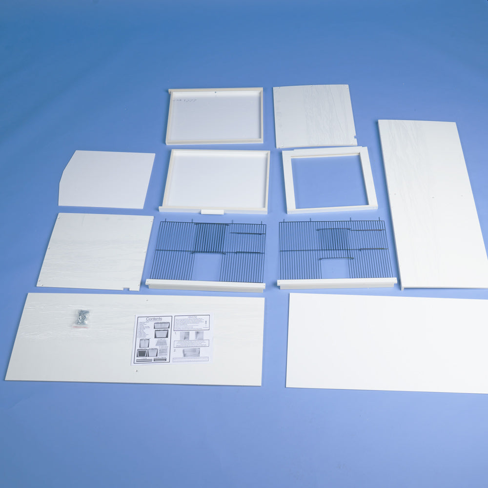 UPVC Plastic Double Canary Breeding Cage with Divider