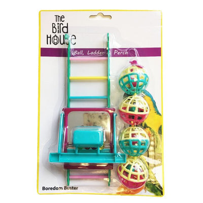 Fun at The Fair Ball, Ladder & Perch Bird Cage Toy