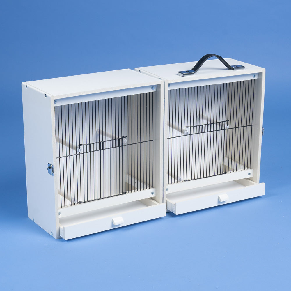 Plastic Double Carry Show Cage for Small/Medium Birds