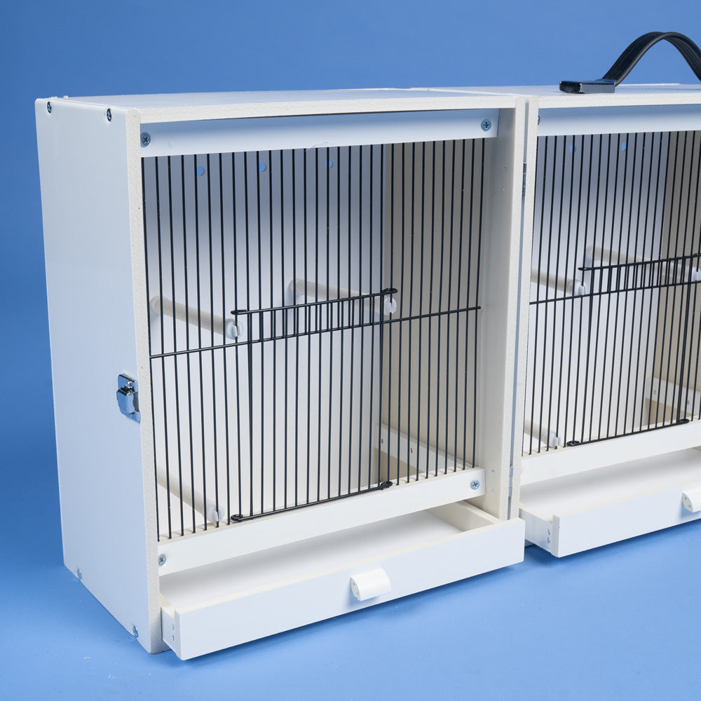 Plastic Double Carry Show Cage for Small/Medium Birds