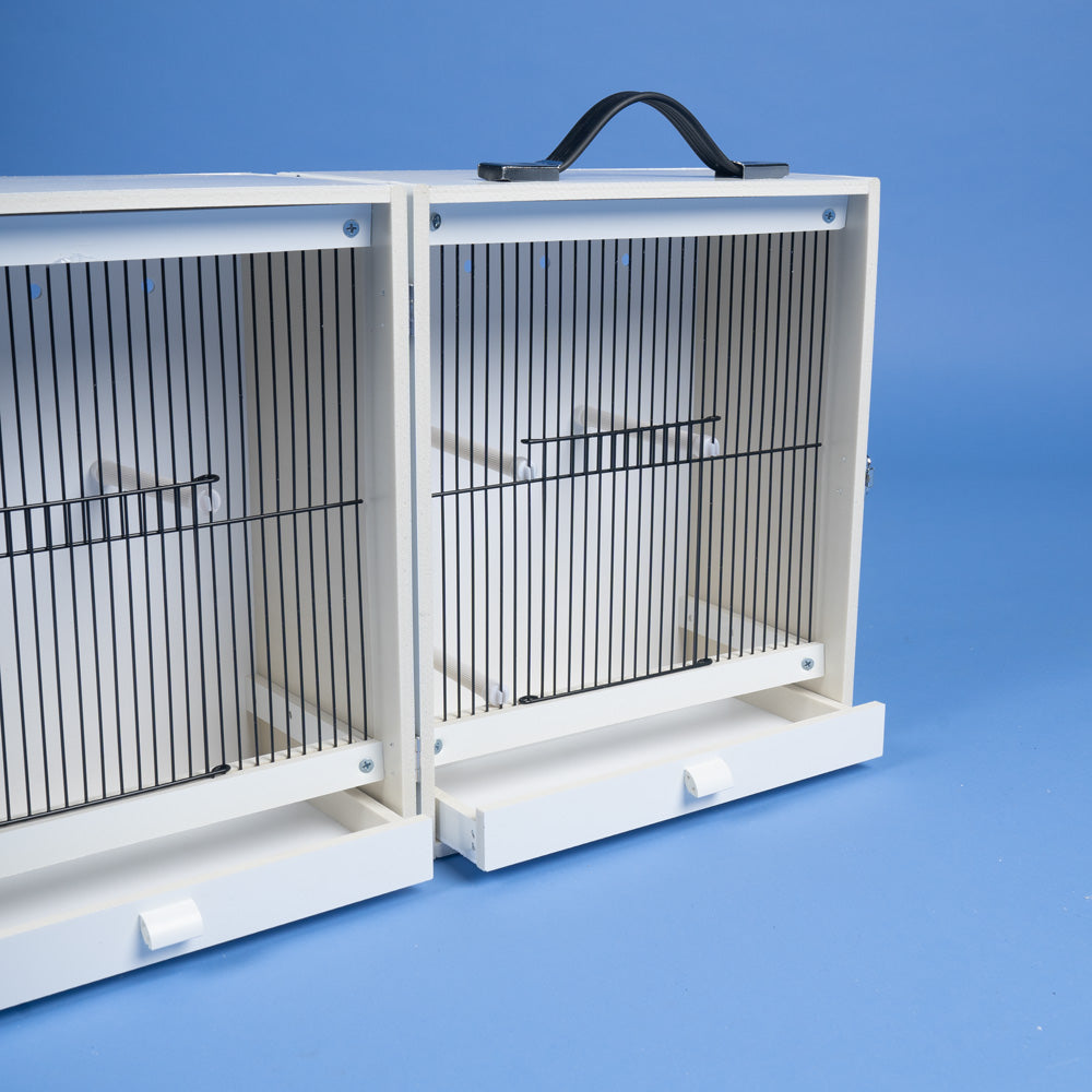 Plastic Double Carry Show Cage for Small/Medium Birds