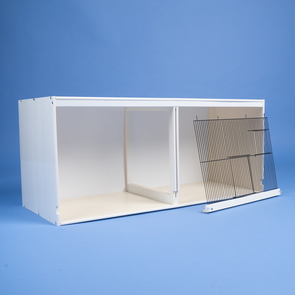 UPVC Plastic Double Finch Breeding Cage with Divider