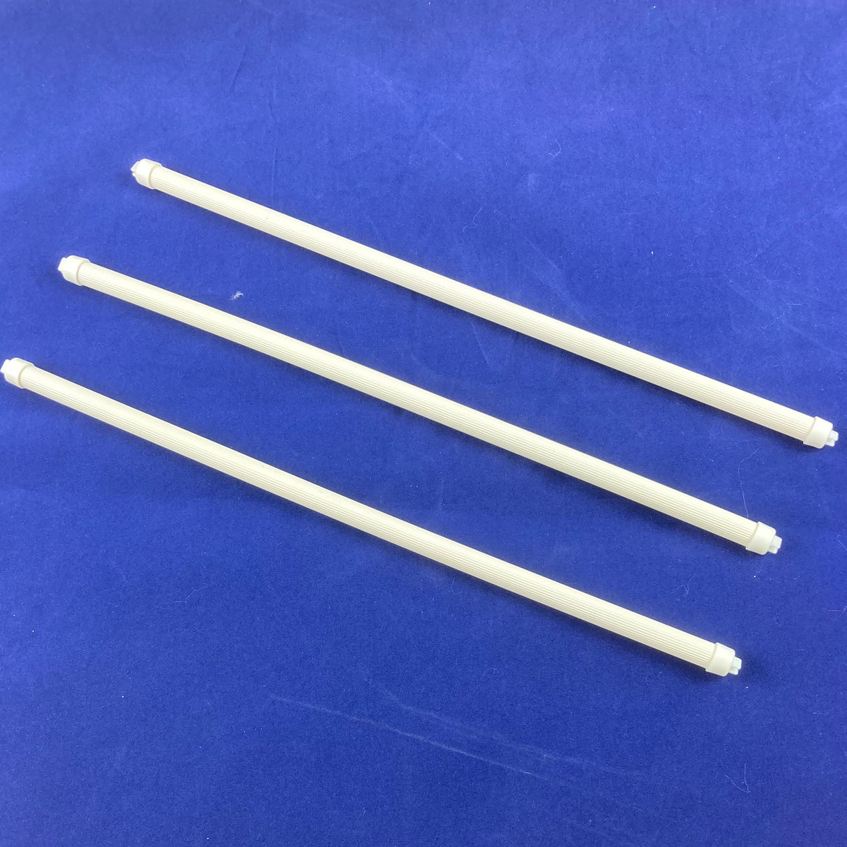 12" White Plastic Perch with End Caps