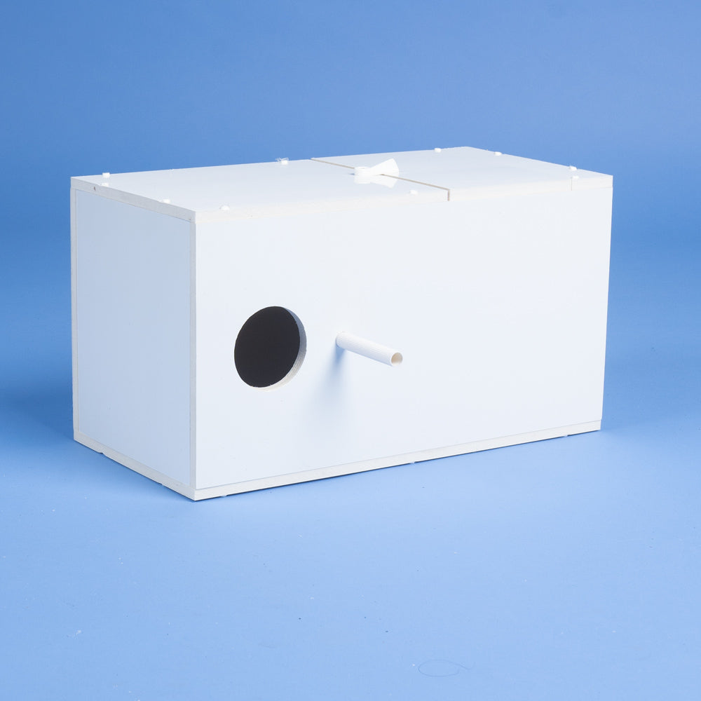 Plastic Cockatiel & Parakeet Nesting Box with Perch