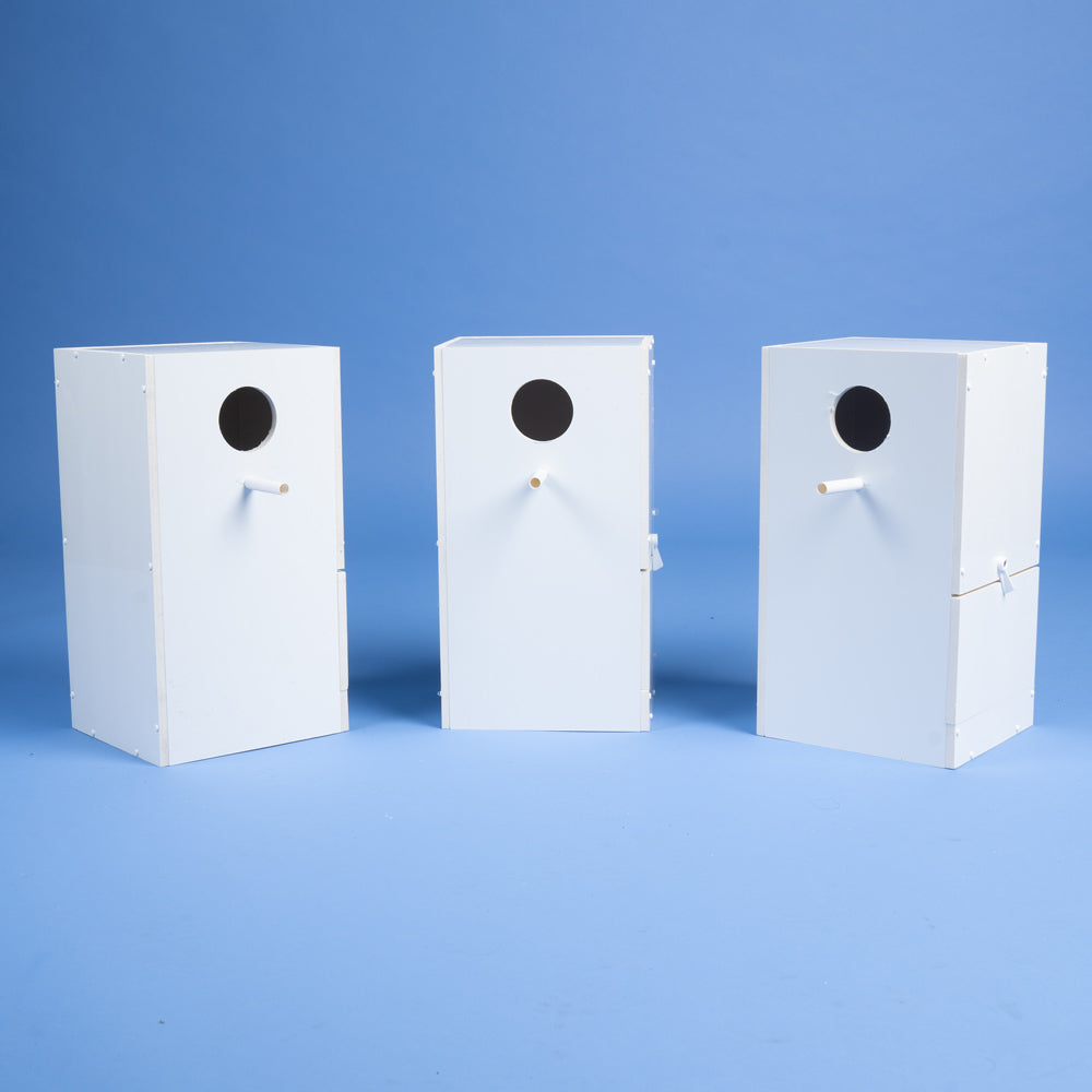 Plastic Cockatiel & Parakeet Nesting Box with Perch