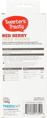 Tweeter's Treats Seed Sticks for Budgies - Red Berry
